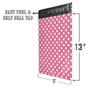 Poly Mailers Pink Polka Dot 10 x 13 Poly Mailers 25 Count
